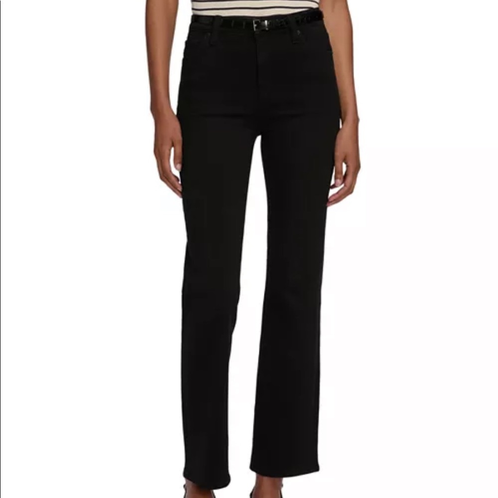 NWT FRAME le sleek straight jeans in black size 27.